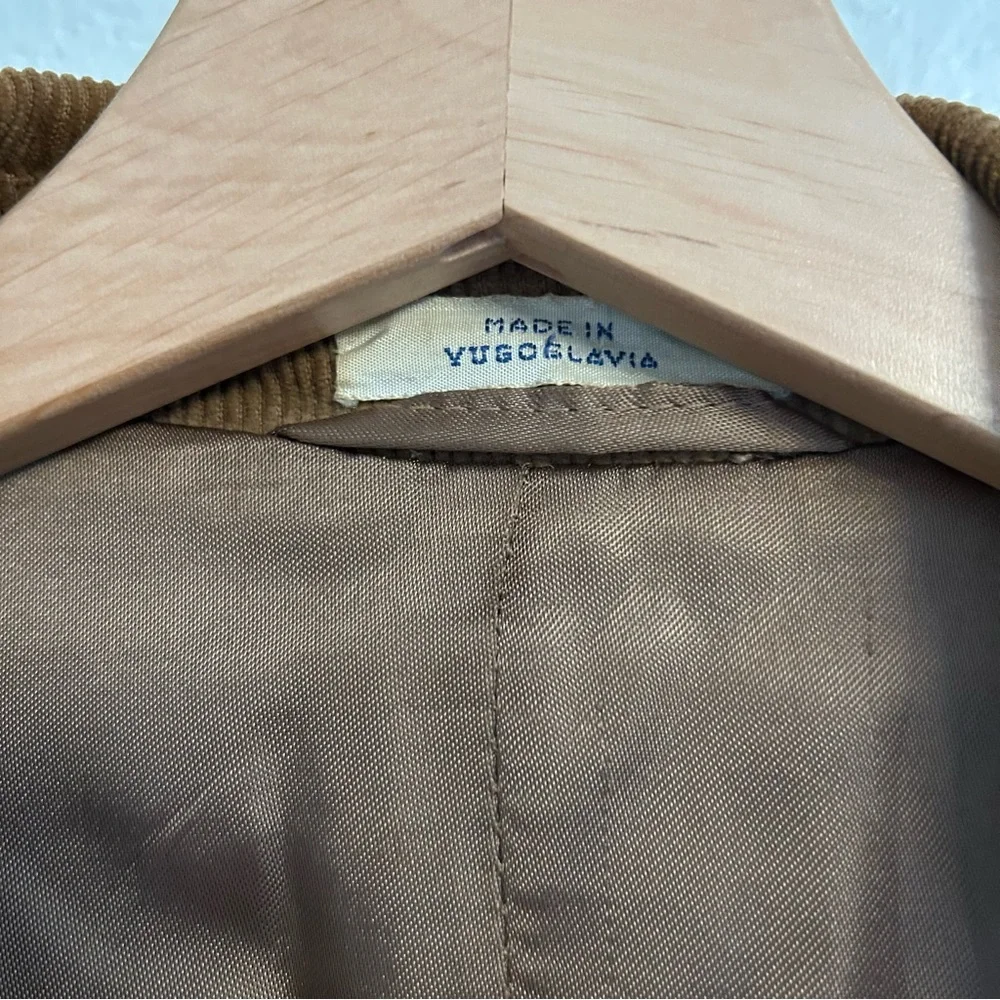 Vintage Europe Craft Corduroy‎ Blazer Made in Yugoslavia - Size 36
